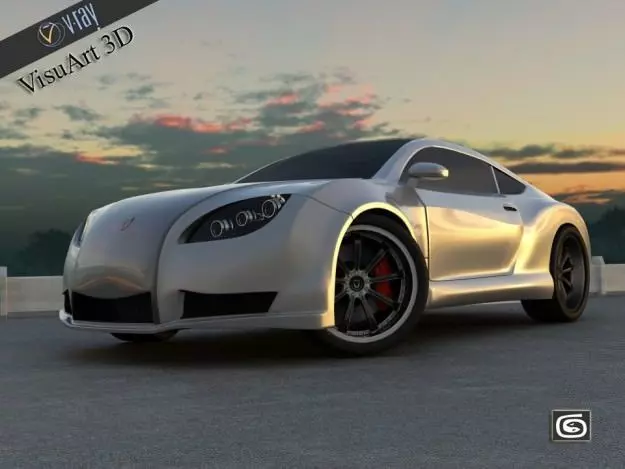 Concept Custom SuperSport Car 1 3D model_0
