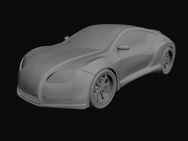 Concept Custom SuperSport Car 1 3D model_13