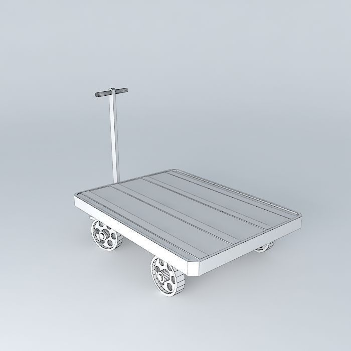 Eco Rail Track Platform Bogie Dummy Old Steam Days Free 3D model_4