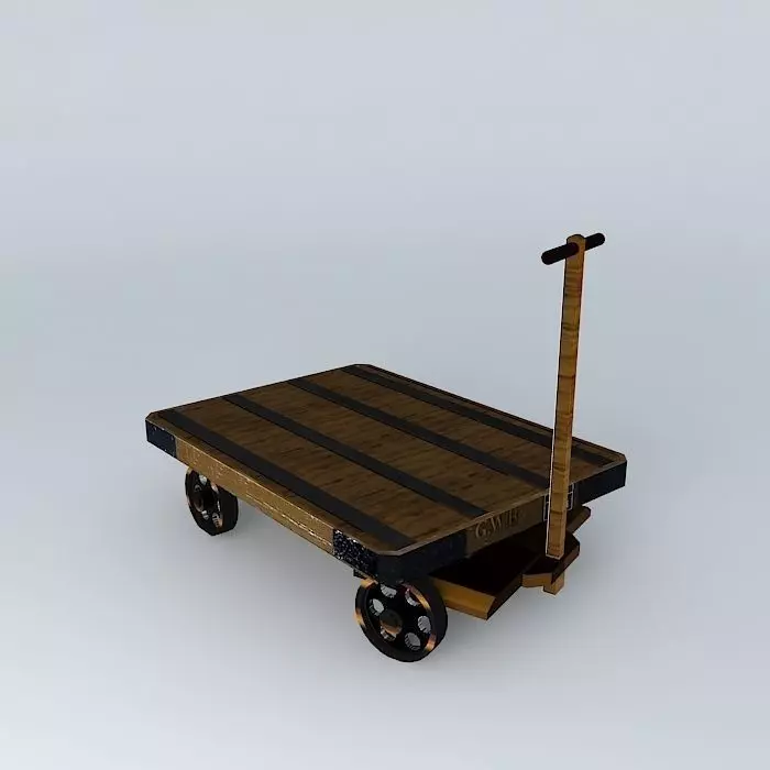 Eco Rail Track Platform Bogie Dummy Old Steam Days Free 3D model_0