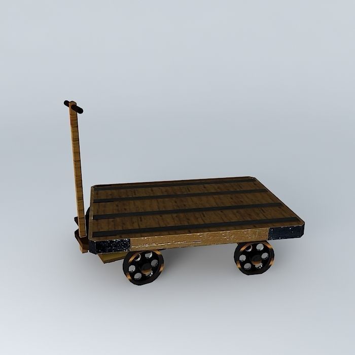Eco Rail Track Platform Bogie Dummy Old Steam Days Free 3D model_2