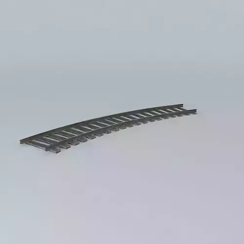 Eco Rail Track Short Curve Old Wooden Split Sleepers