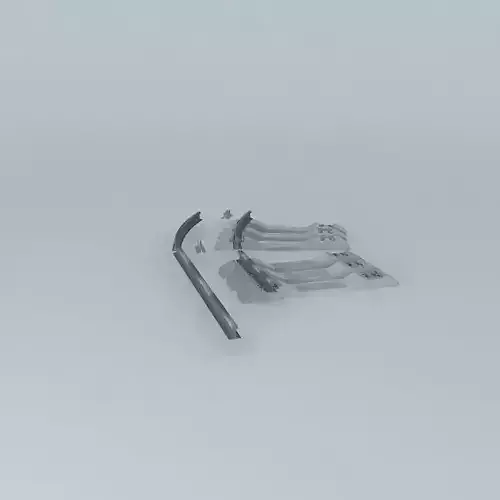 Rail Track Templates Concrete Sleepers Free 3D model