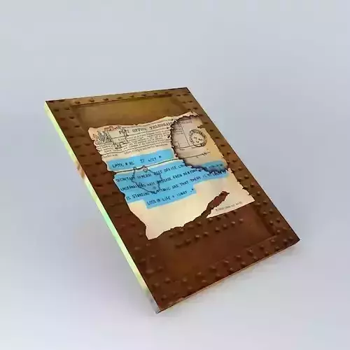 TITANIC 1st Telegram of Disaster Free 3D model