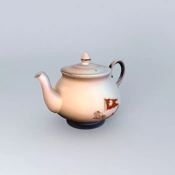TITANIC 3rd Class Tea Pot Relic Free 3D model