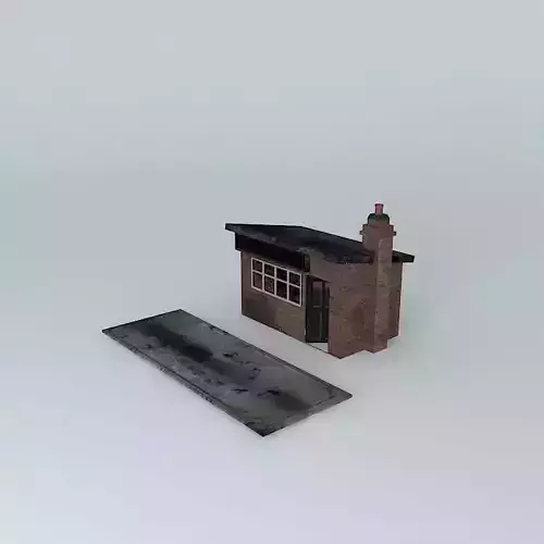 Eco Rail Track Coal Office Dummy Old Steam Days Free 3D model