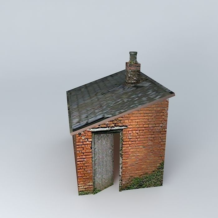 Eco Rail Track Tool Shed Old Steam Days Free 3D model_2