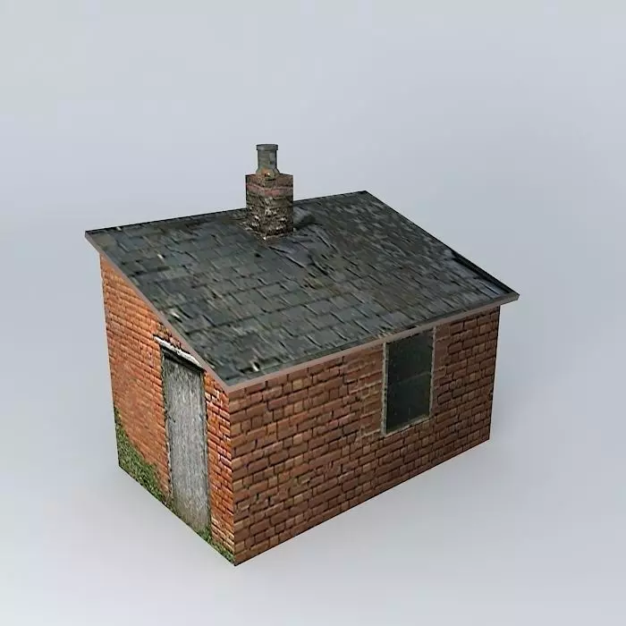 Eco Rail Track Tool Shed Old Steam Days Free 3D model_0