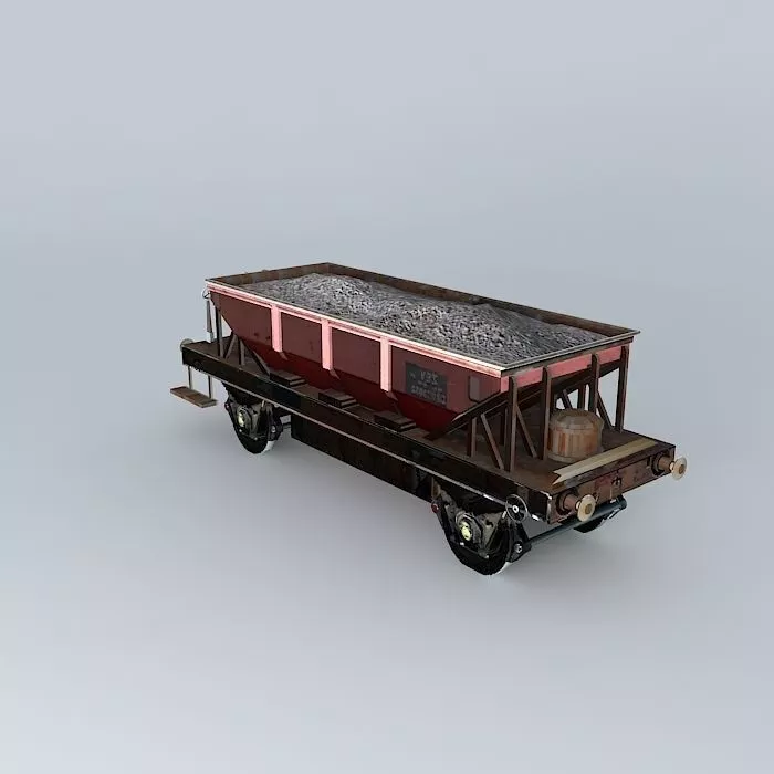 Eco Rail Track Hopper Dummy Old Steam Days Free 3D model