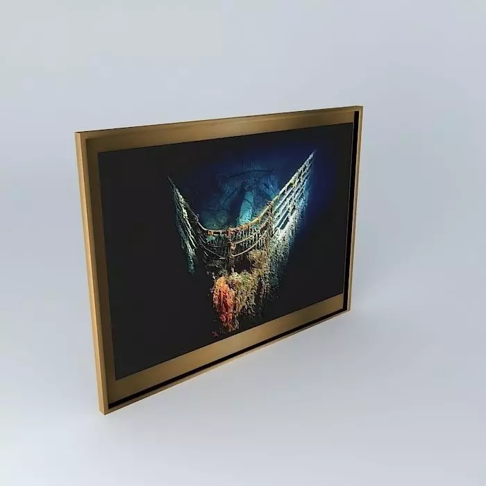 TITANIC The Bow in 3d 1912 1985 Free 3D model_0