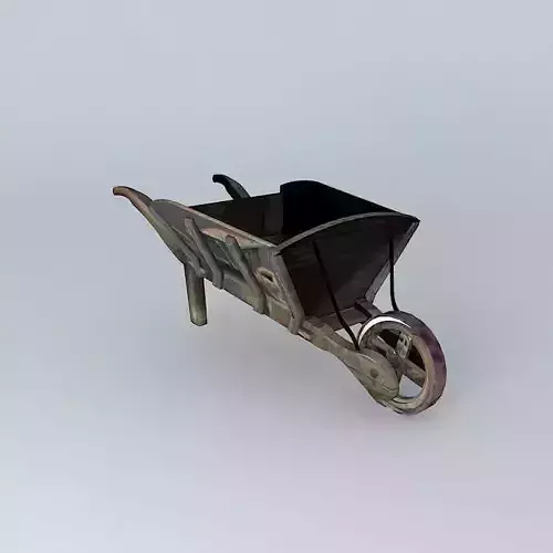 Victorian Wooden Wheel Barrow