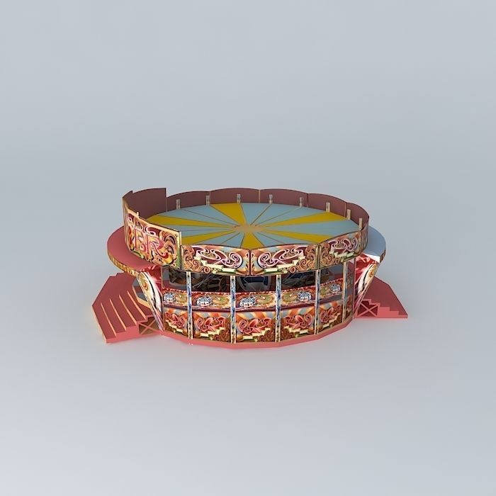 Butlin Waltzer 1964 player view free 3D model | CGTrader