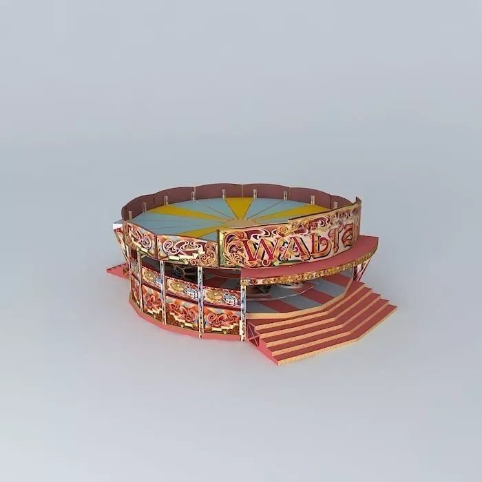 Butlin Waltzer 1964 player view Free 3D model