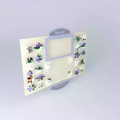 Jigsaw Swivell Poddley Tales 24 Large Lockable Pieces Free 3D model