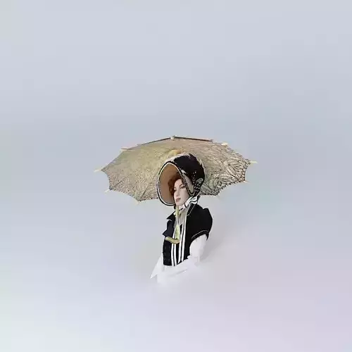 Victorian Parasol Lace Finish