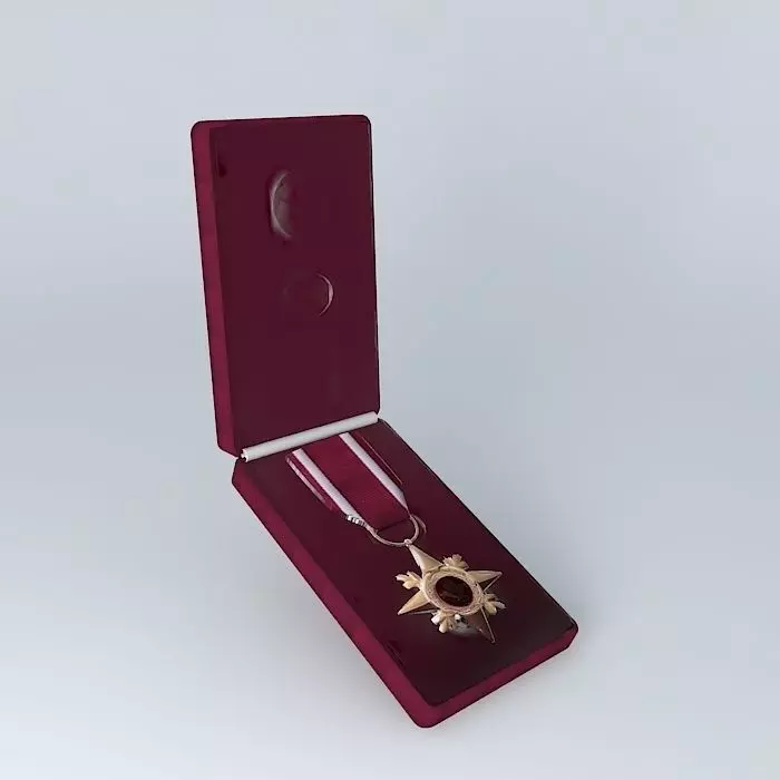 Star of Military Valour Canada Second Highest Award Free 3D model_0