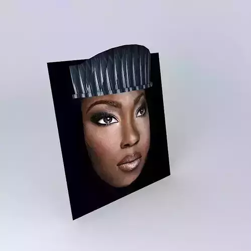 Beautiful Lady 1 Maskette Free 3D model