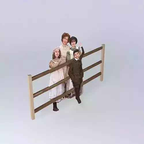 Eco Rail Track Railway Children Dummy Old Steam Days Free 3D model