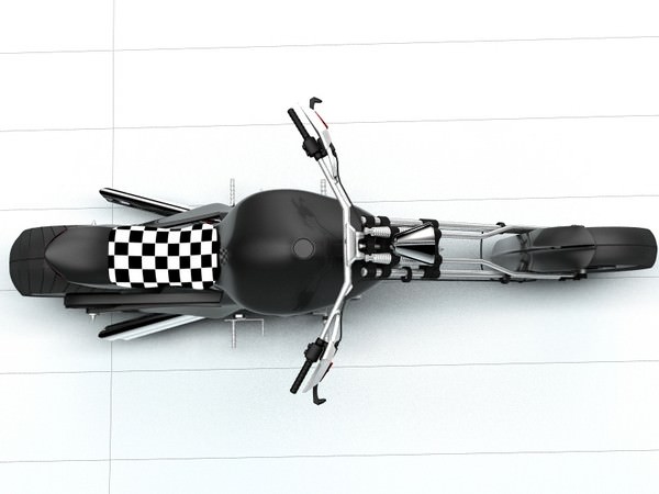 Custom Bike Motorcycle 3D model_2