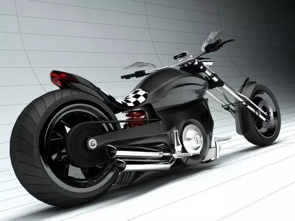 Custom Bike Motorcycle 3D model_0