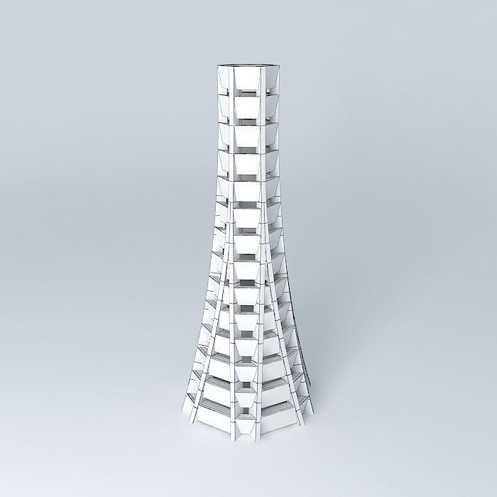 Sky City 3D model_3