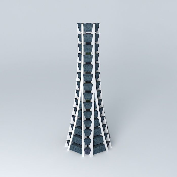 Sky City 3D model_1