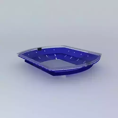 Stadium plastic tray 3D model