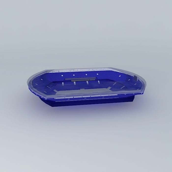 Stadium plastic tray 3D model_2