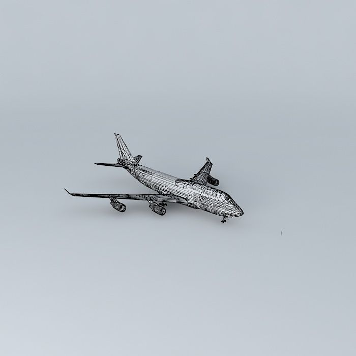 Boeing 747 400 3D model_3