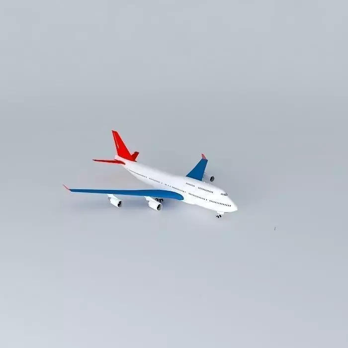 Boeing 747 400 3D model_0