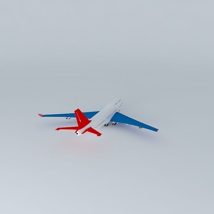 Boeing 747 400 3D model_1