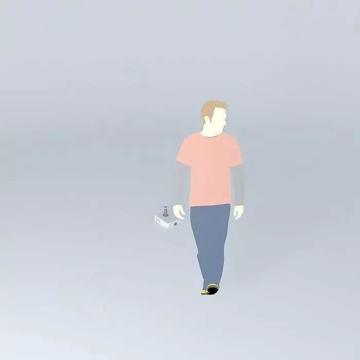 A Projector man 3D model_0
