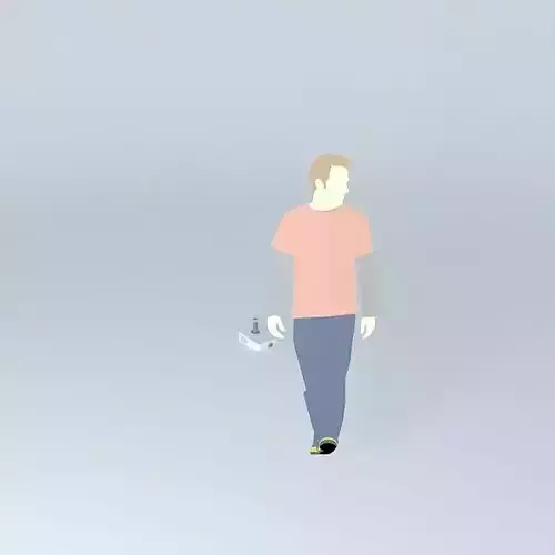 A Projector man 3D model