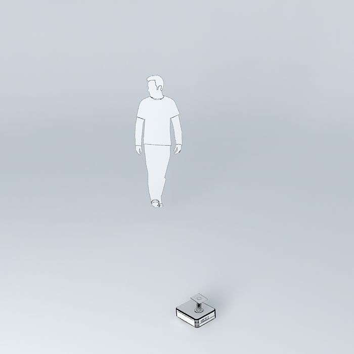 A Projector man 3D model_4