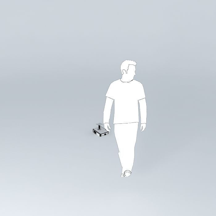 A Projector man 3D model_3
