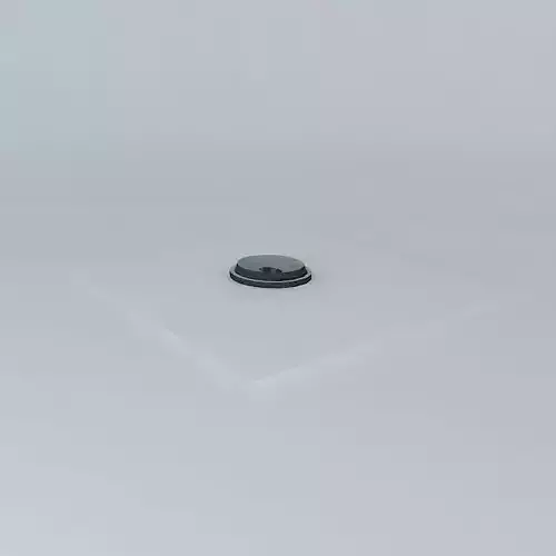 Stadium square with hole in it 3D model