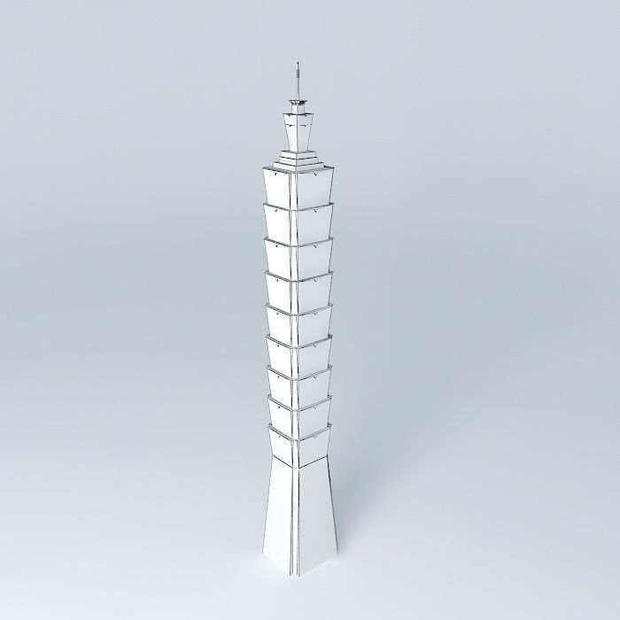 Taipei 101 3D model_4