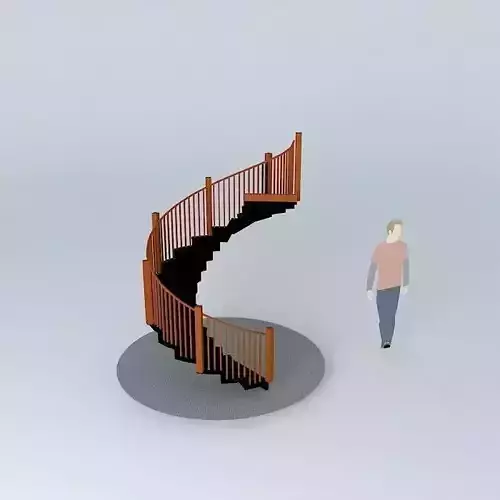 spiral stair 3D model