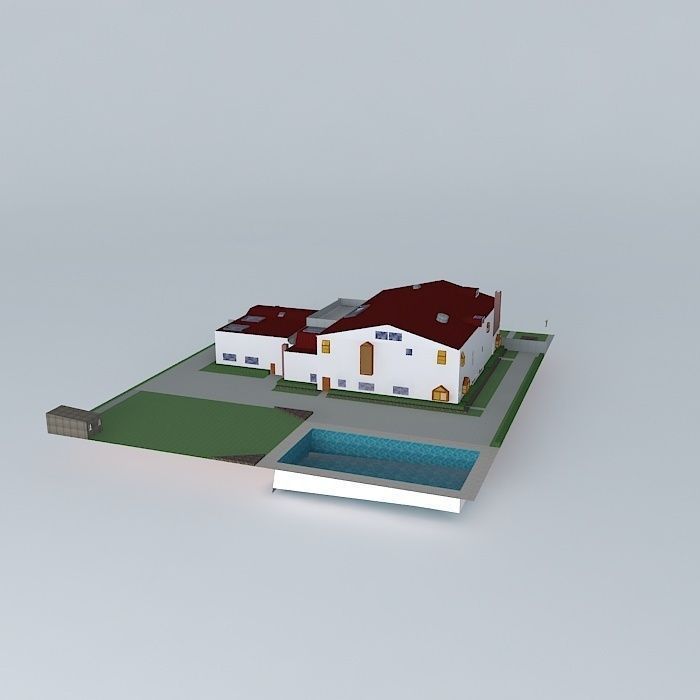 A large villa 3D model_1