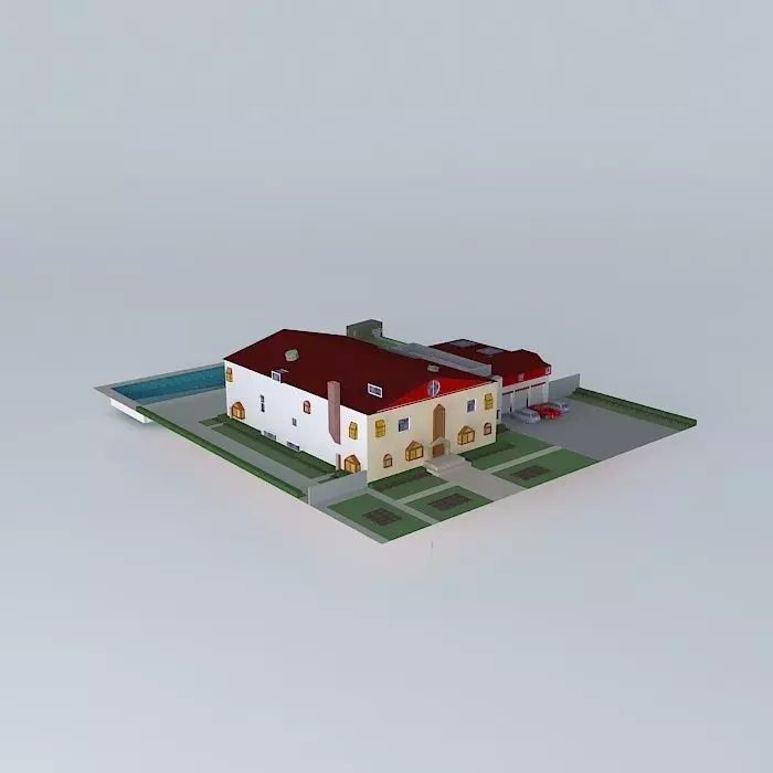 A large villa 3D model_0