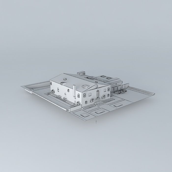 A large villa 3D model_3