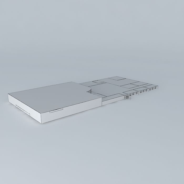 Music wooden box 3D model_3