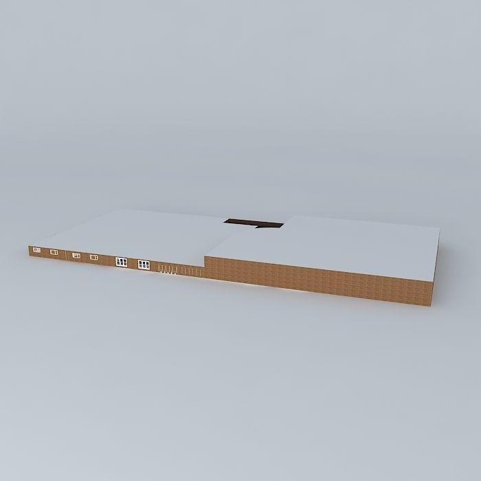 Music wooden box 3D model_1