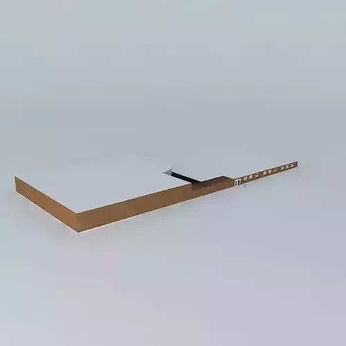 Music wooden box 3D model
