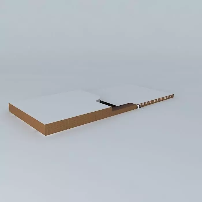 Music wooden box 3D model_0