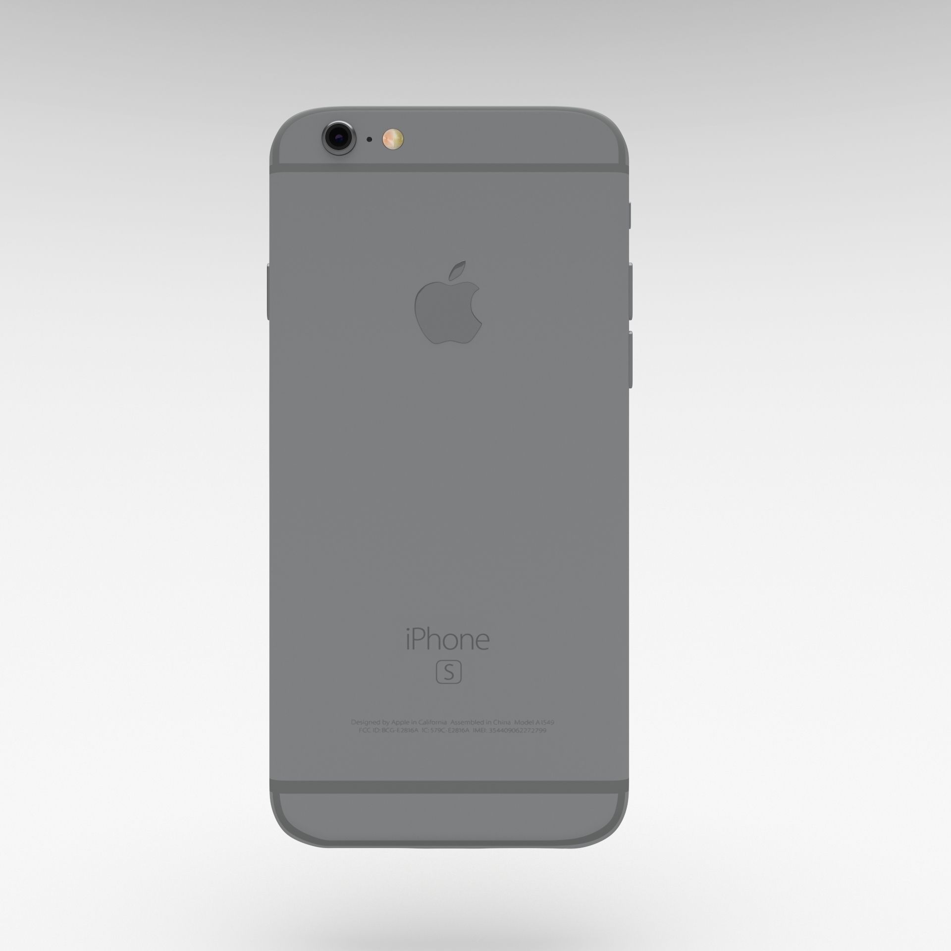 Iphone 6S Space Gray 3D model_4