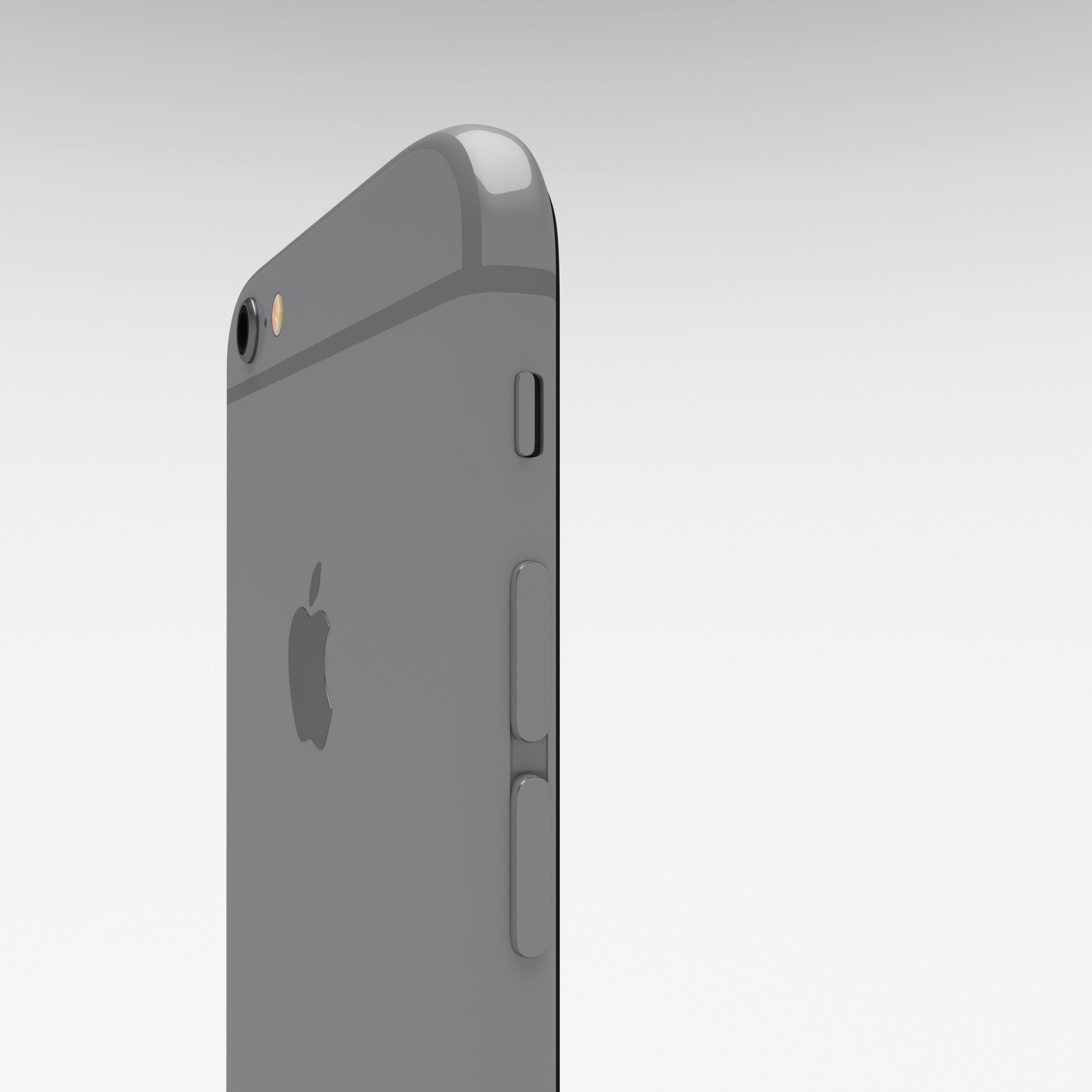 Iphone 6S Space Gray 3D model_10