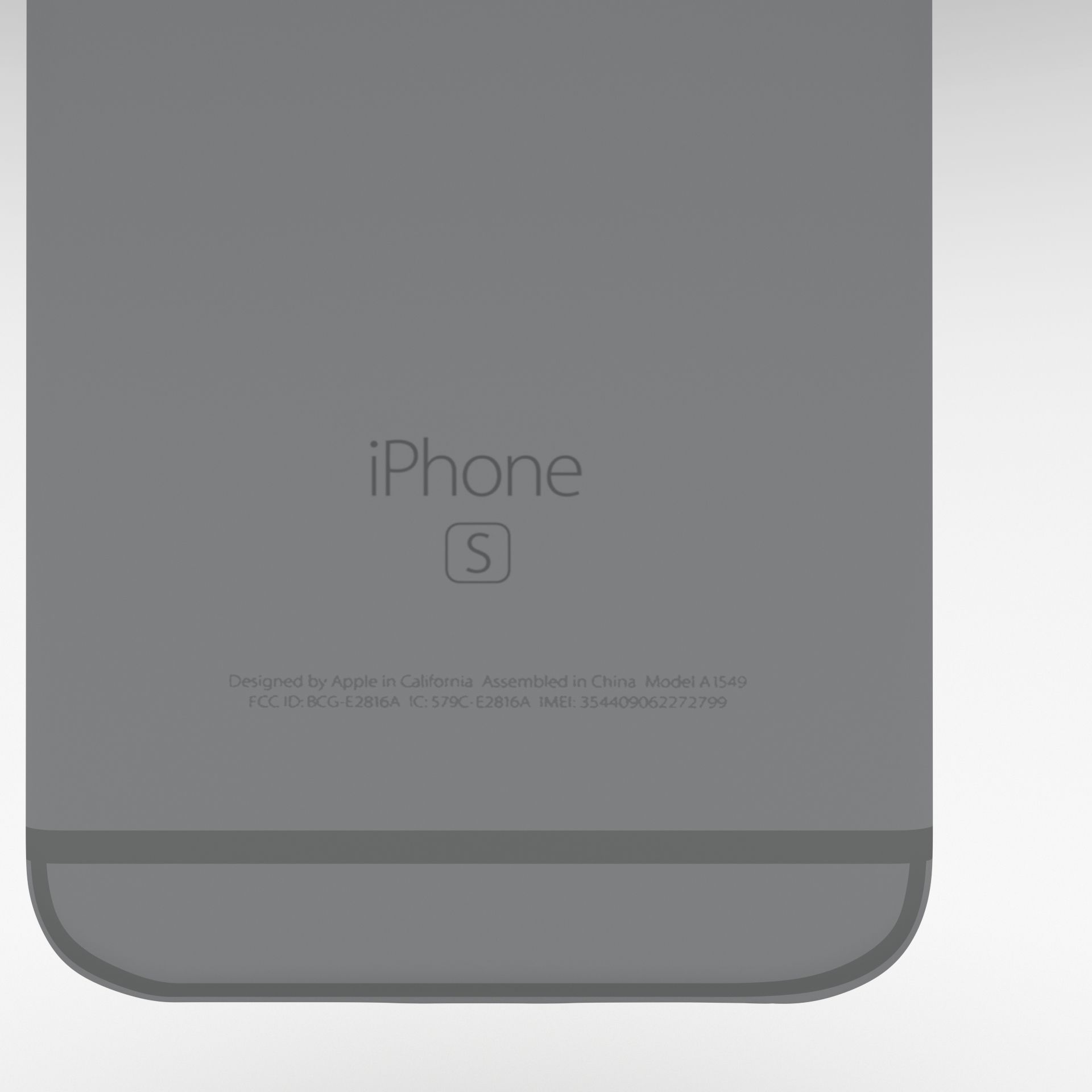 Iphone 6S Space Gray 3D model_5