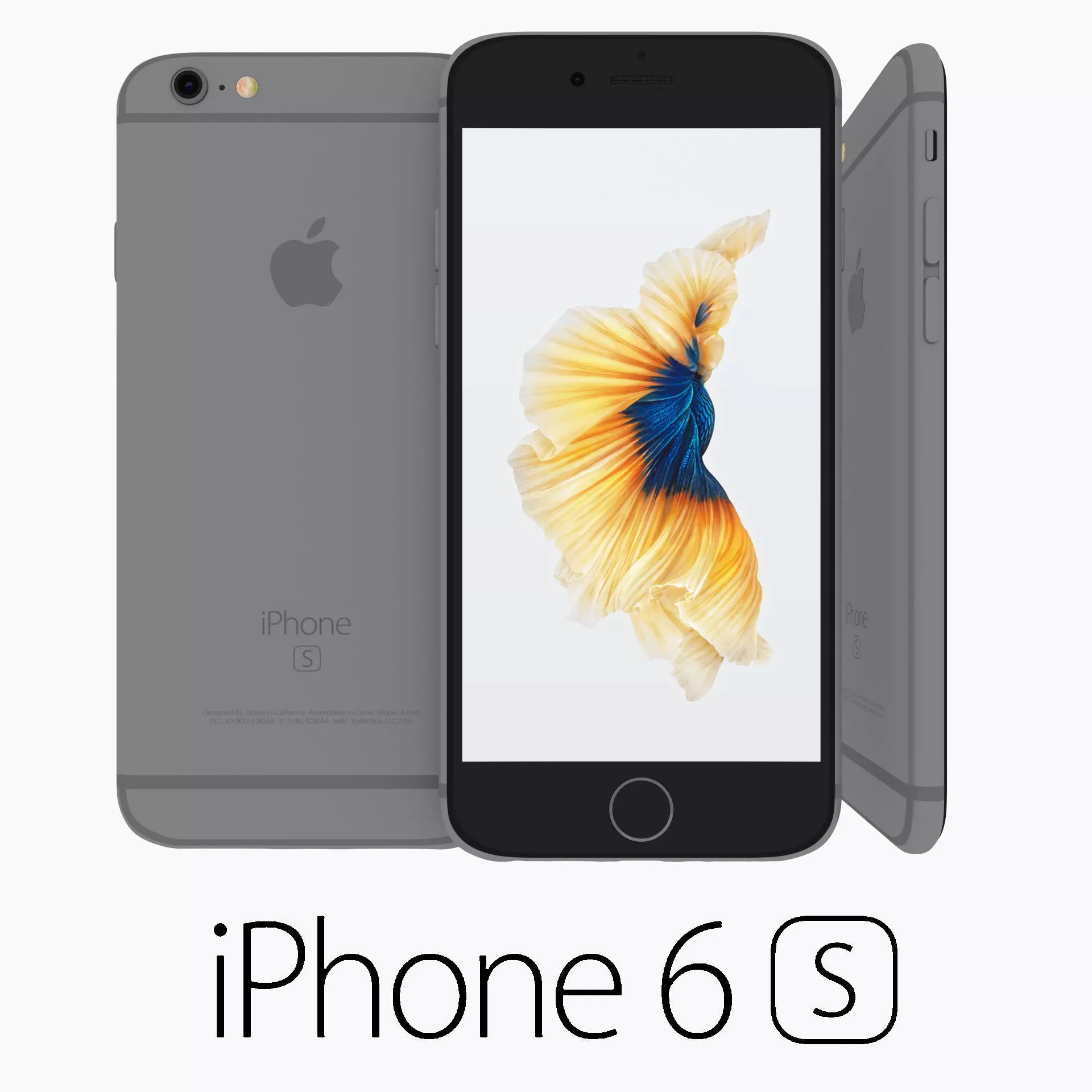 Iphone 6S Space Gray 3D model_0