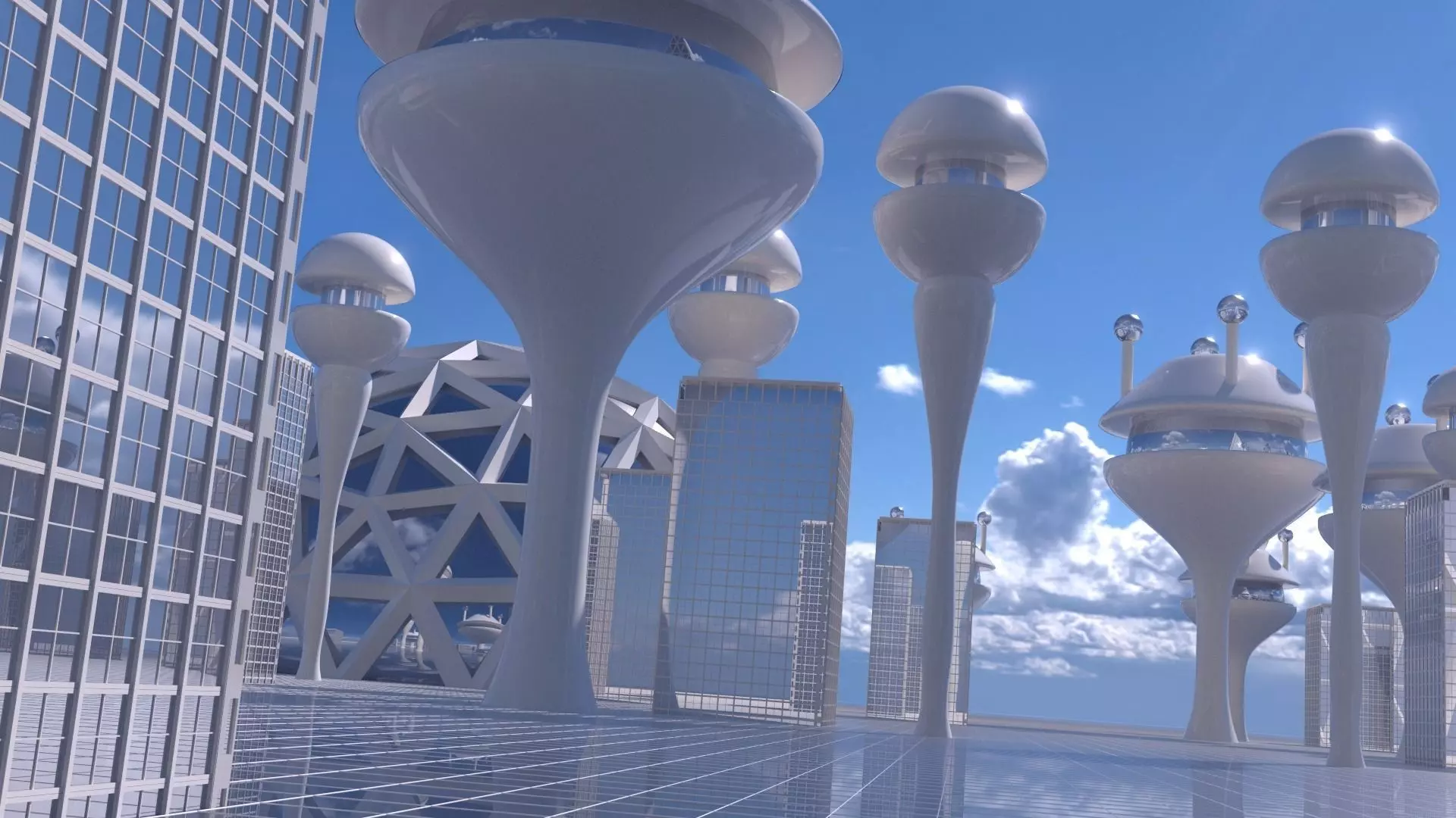 Futuristic City 2 3D model